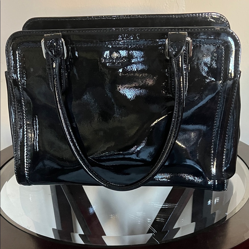 Kate SpadeGlossy Black Patent Leather Handbag